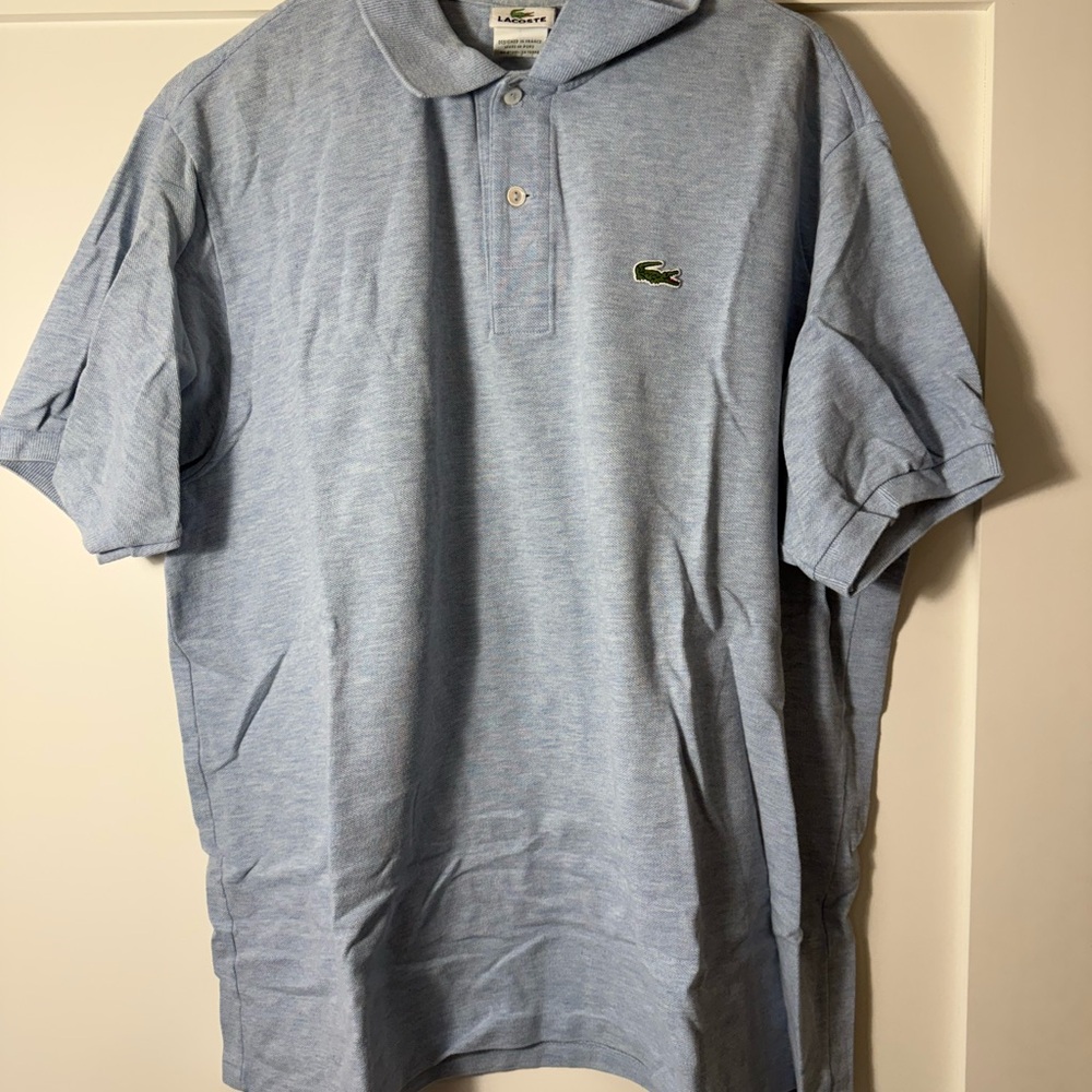 Lacoste Light Blue Polo Shirt for Men 7 (Large)